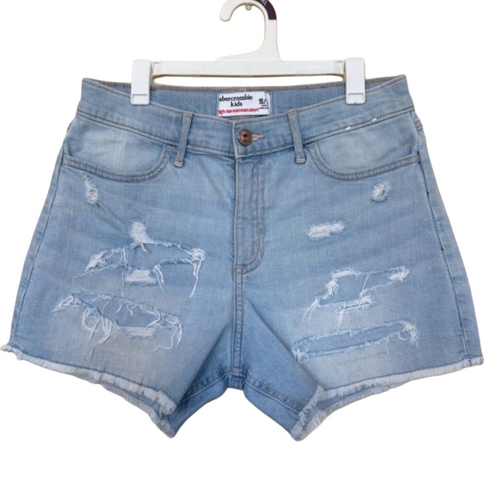 Abercrombie Kids Distressed Denim Shorts